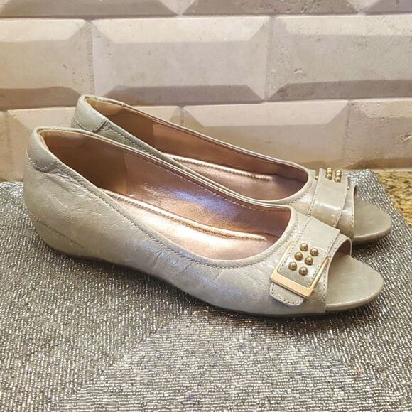 SOLD!! ECCO Leather Wedges - Size 41/10 - Picture 1 of 8